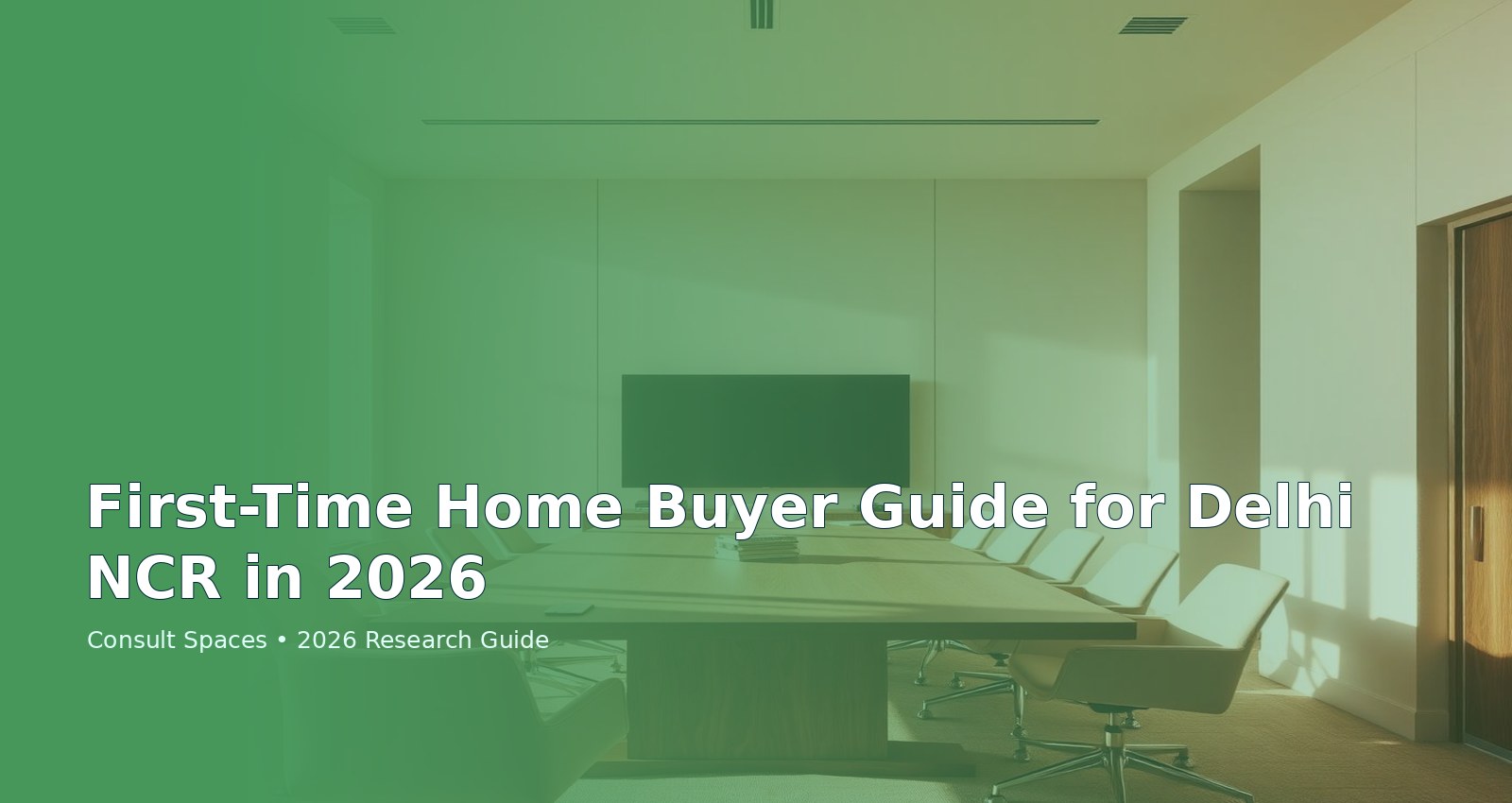 First-Time Home Buyer Guide for Delhi NCR in 2026